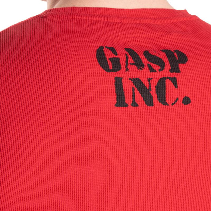 GASP Thermal Gym Sweater - Chilli Red - Thermal Gym Sweater at MySupplementShop by Gasp