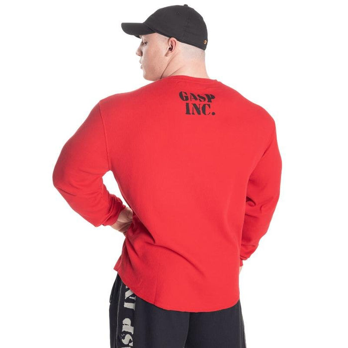 GASP Thermal Gym Sweater - Chilli Red
