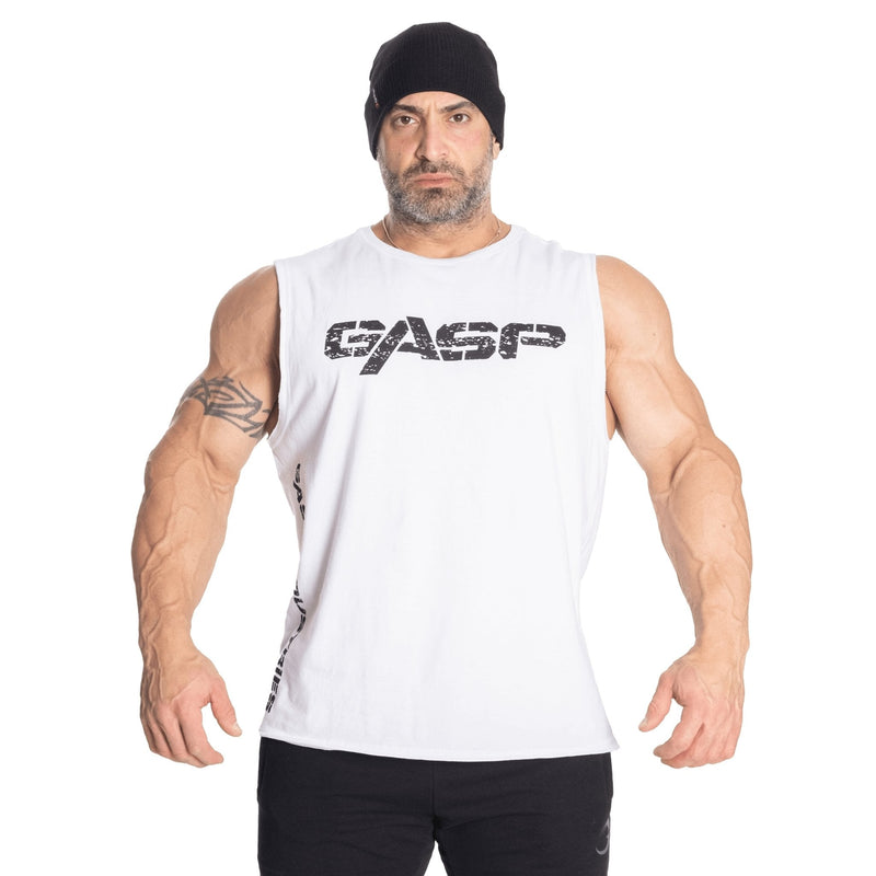 GASP Vintage Tank - White