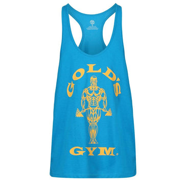 Golds Gym Muscle Joe Premium Stringer - Turquoise/Yellow