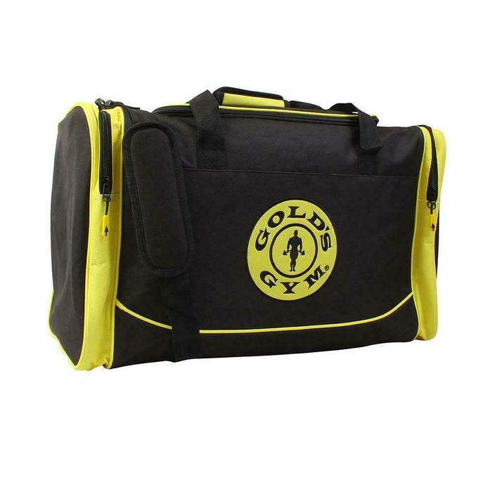 Gold's Gym Herren-Reisetasche Gelb Schwarz/Gold