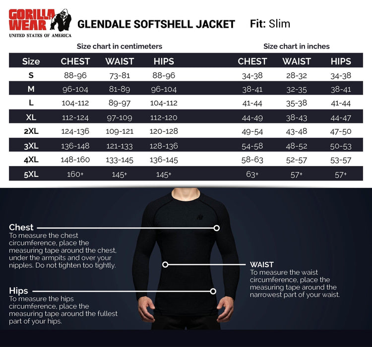 Gorilla Wear Glendale Softshell Jacket Navy