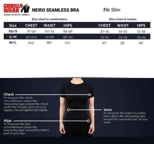 Gorilla Wear Neiro Seamless Bra - Black