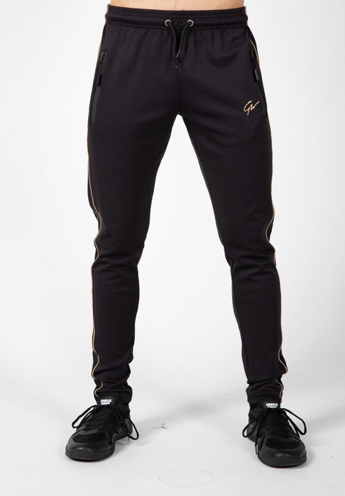 Gorilla Wear Wenden Track Pants Black/Gold - Track Pants at MySupplementShop by Gorilla Wear