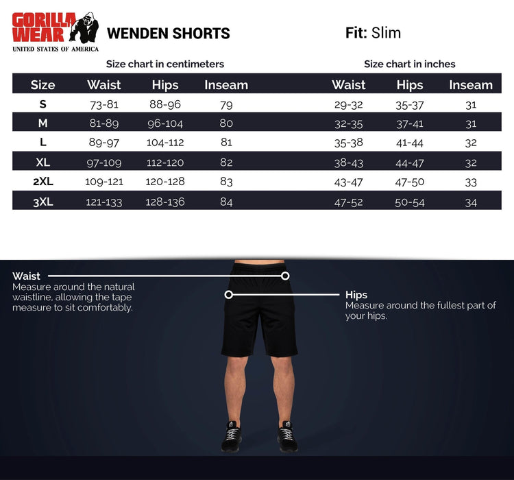 Gorilla Wear Wenden Track Shorts Black/Gold