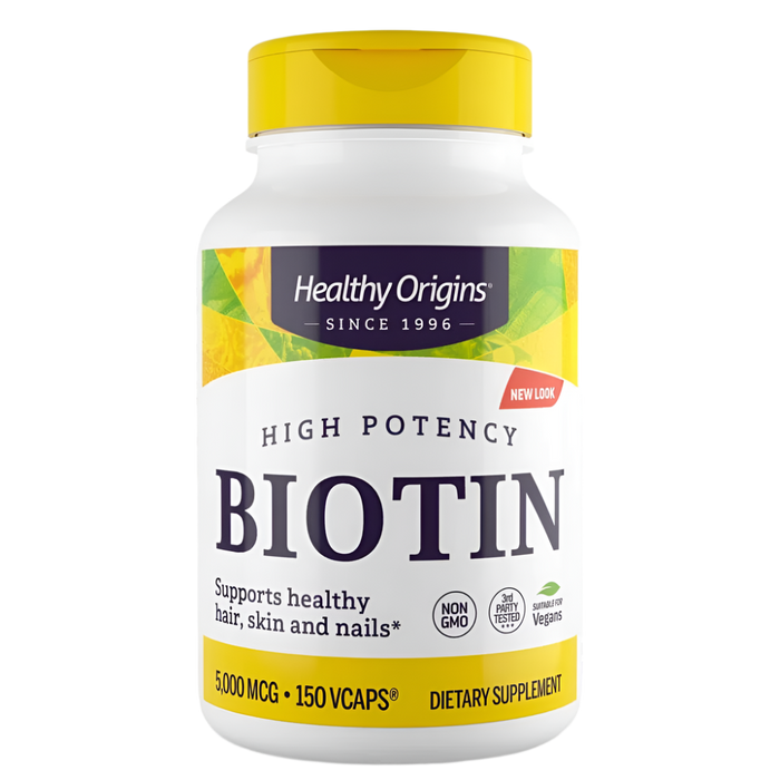 Healthy Origins Biotin 5,000mcg 150 Veggie Capsules