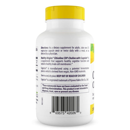 Healthy Origins Cognizin Citicoline 250mg 150 Veggie Capsules | Premium Supplements at MYSUPPLEMENTSHOP
