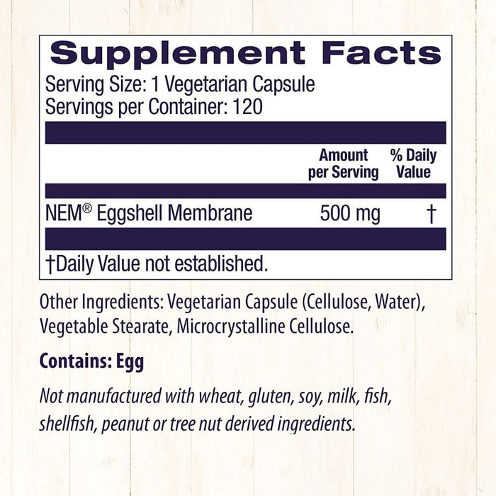 Healthy Origins Eggshell Membrane 500mg 120 Veggie Capsules | Premium Supplements at MYSUPPLEMENTSHOP