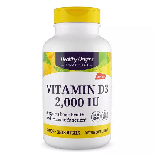 Healthy Origins Vitamin D3 2,000iu 360 Softgels