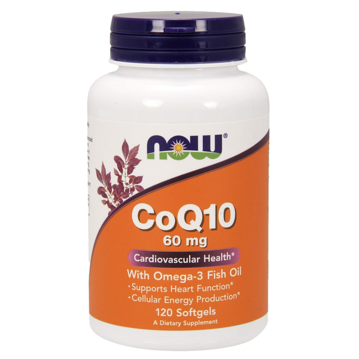 NOW Foods CoQ10 mit Omega-3, 60 mg – 120 Kapseln