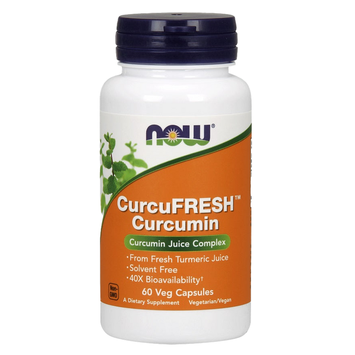 NOW Foods CurcuFRESH Curcumin, Kapseln – 60 Kapseln