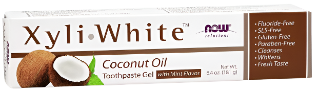 NOW Foods XyliWhite, Coconut Oil Toothpaste Gel - 181g