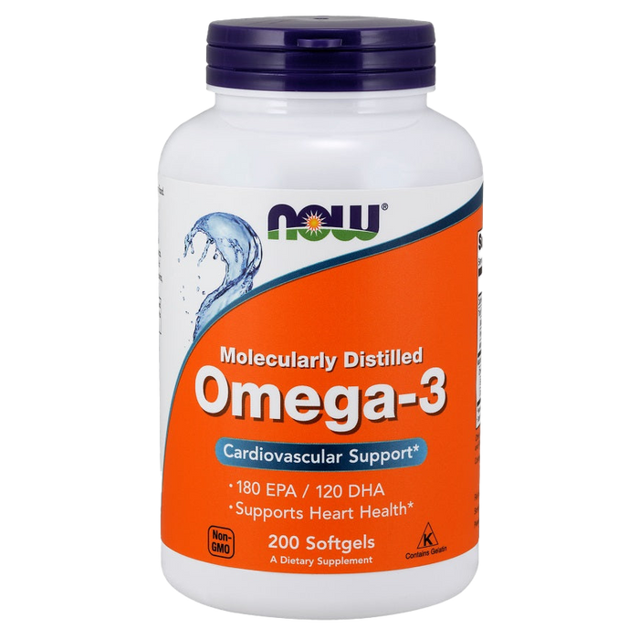 NOW Foods Omega-3 molekular destilliert – 200 Kapseln