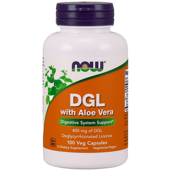 NOW Foods DGL with Aloe Vera - 100 vcaps