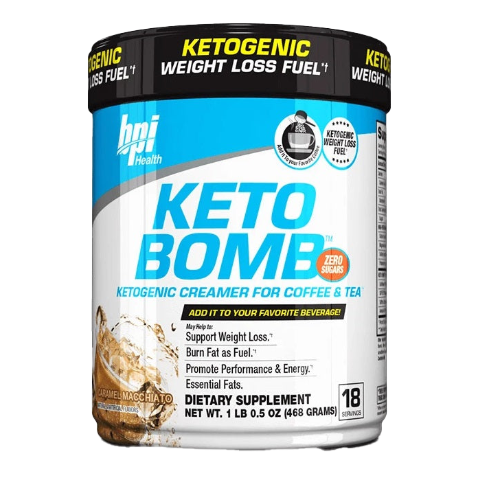 BPI Sports Keto Bomb, Caramel Macchiato - 468 grams