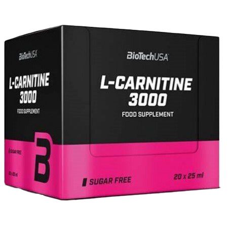 BioTechUSA L-Carnitine 3000, Citron - 20 x 25 ml.