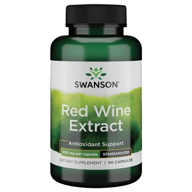 Swanson Rotweinextrakt, 500 mg – 90 Kapseln