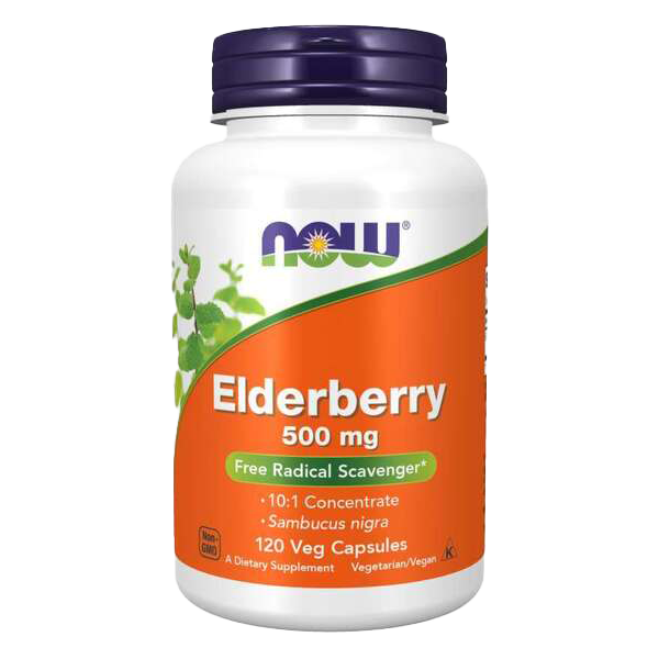 NOW Foods Elderberry, 500mg - 120 vcaps