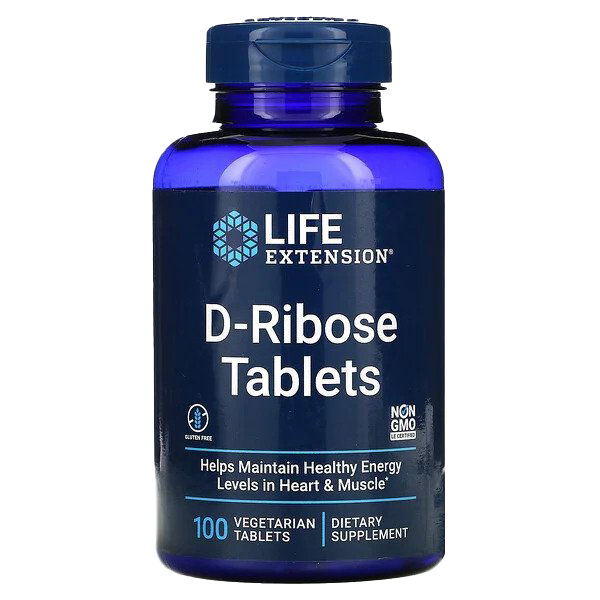 Life Extension D-Ribose Tablets - 100 vegetarian tabs