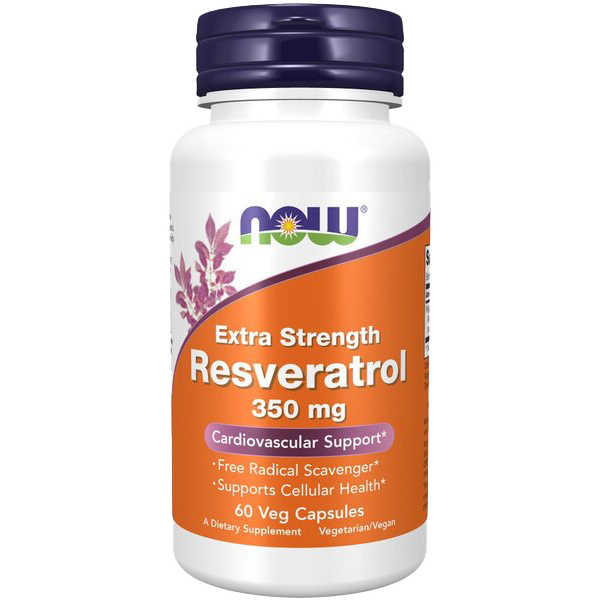 NOW Foods Resveratrol, extra stark 350 mg – 60 Kapseln