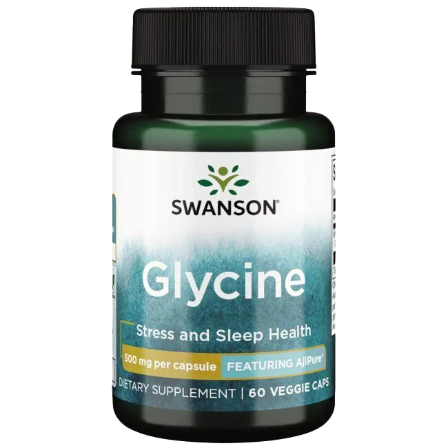 Swanson Glycine, 500mg - 60 vcaps