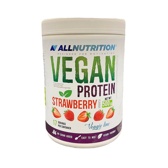 Allnutrition Veganes Protein, Erdbeere – 500 g