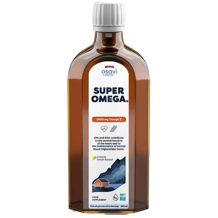 Super Omega, 2900 mg Omega 3 (Zitrone) – 250 ml.