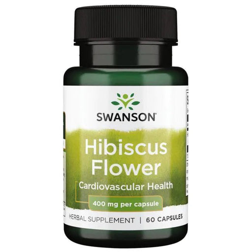 Swanson Hibiscus Flower, 400mg - 60 caps | High-Quality Health and Wellbeing | MySupplementShop.co.uk