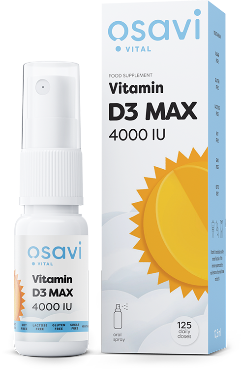 Osavi Vitamin D3 Oral Spray, MAX 4000IU - 12.5 ml