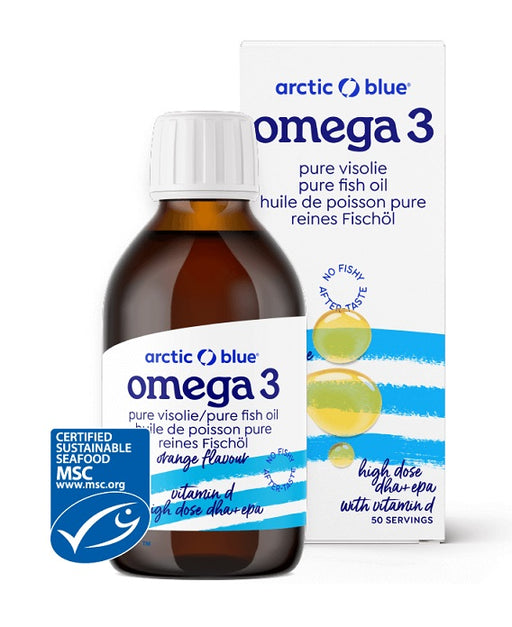 Pure Fish Oil High Dose DHA + EPA with Vitamin D, Orange - 250 ml. | Premium Edible Oil Vegetable at MYSUPPLEMENTSHOP