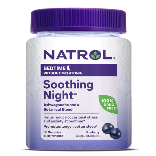 Soothing Night, Blueberry - 50 gummies | Premium Nutritional Supplement at MYSUPPLEMENTSHOP