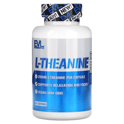 EVLution Nutrition L-Theanine - 60 vcaps - Sports Supplements at MySupplementShop by EVLution Nutrition