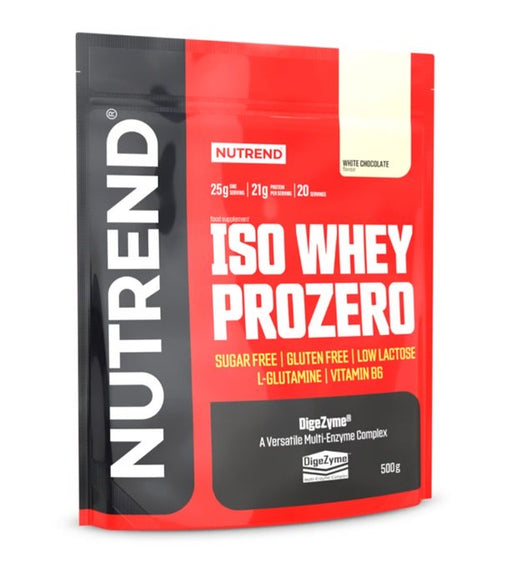 Nutrend Iso Whey Prozero, White Chocolate - 500g Best Value Whey Proteins at MYSUPPLEMENTSHOP.co.uk