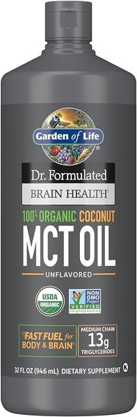 Garden of Life Dr. Formulated Organic Brain Health MCT Oil - 946ml Best Value Edible Oil Vegetable at MYSUPPLEMENTSHOP.co.uk
