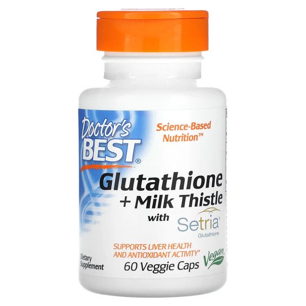 Doctor&#039;s Best Glutathione + Milk Thistle - 60 vcaps - Supplements at MySupplementShop by Doctor&#039;s Best