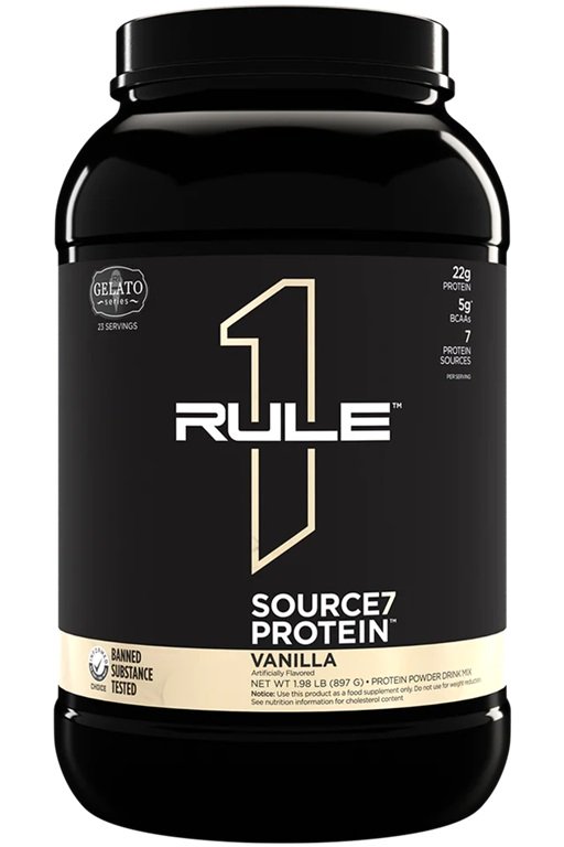 Source7 Protein, Vanilla Gelato - 897g | Premium Protein Blends at MYSUPPLEMENTSHOP.co.uk