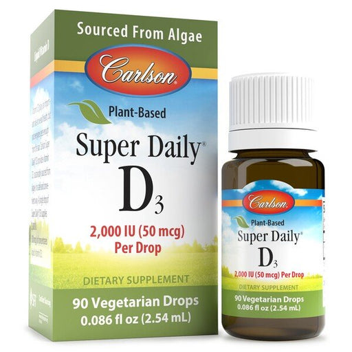Carlson Labs Plant-Based Super Daily D3, 2000 IU 254 ml