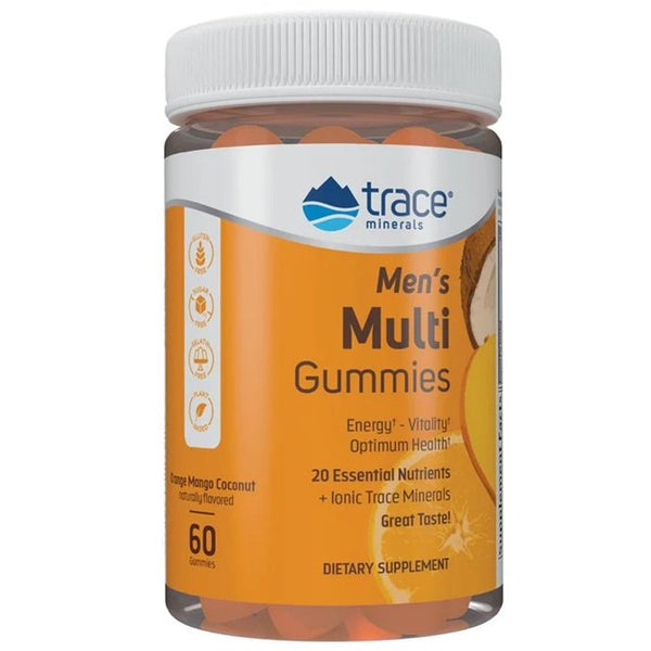 Trace Minerals Men's Multigummies, Orange Mango Coconut 60gummies