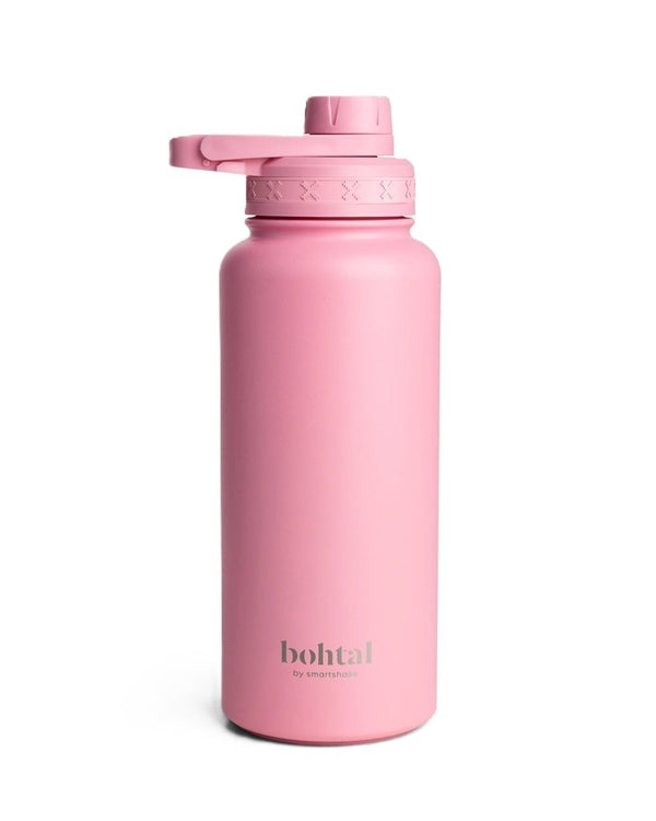 SmartShake Bohtal Insulated Sports Bottle, Pink 960 ml - Sports Supplements at MySupplementShop by SmartShake