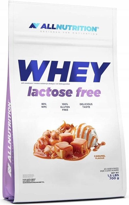 Allnutrition Whey Lactose Free, Caramel 700g