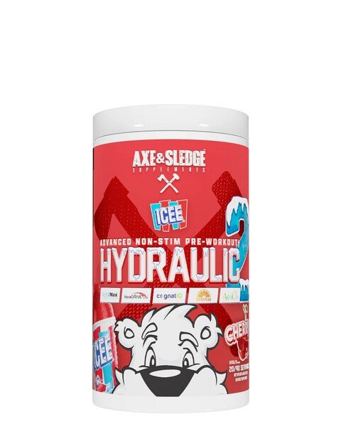 Axe & Sledge Hydraulic V2 Non-Stim Pre-Workout 448g - ICEE Cherry - Pre & Post Workout at MySupplementShop by Axe & Sledge