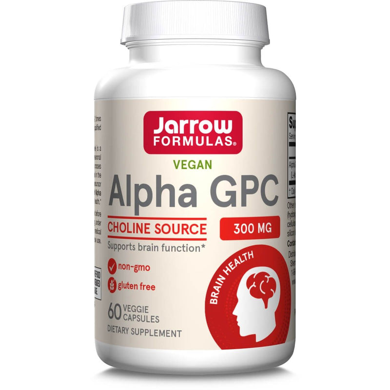 Jarrow Formulas Alpha GPC 300mg 60 Veggie Capsules | Premium Supplements at MYSUPPLEMENTSHOP