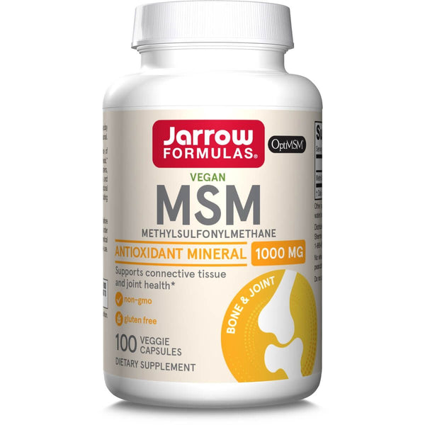 Jarrow Formulas MSM 1,000mg 100 Veggie Capsules | Premium Supplements at MYSUPPLEMENTSHOP