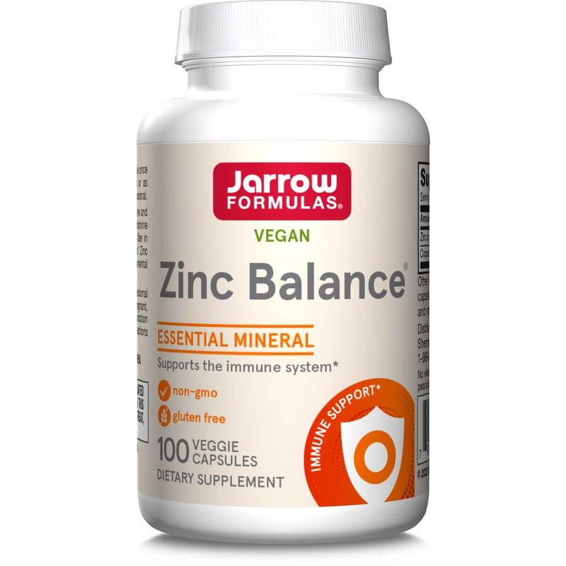 Jarrow Formulas Zinc Balance 100 Veggie Capsules | Premium Supplements at MYSUPPLEMENTSHOP