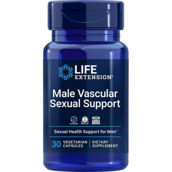 Life Extension Male Vascular Sexual Support 30 Vegetarian Capsules - Health and Wellbeing at MySupplementShop by Life Extension