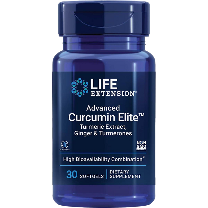 Life Extension Advanced Curcumin Elite Turmeric Extract Ginger & Turmerones 30 Softgels