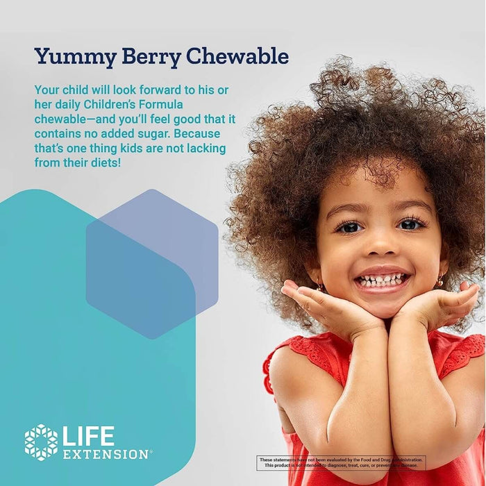 Life Extension Children's Formula Life Extension Mix 120 Chewable Tablets | Premium Supplements at MYSUPPLEMENTSHOP