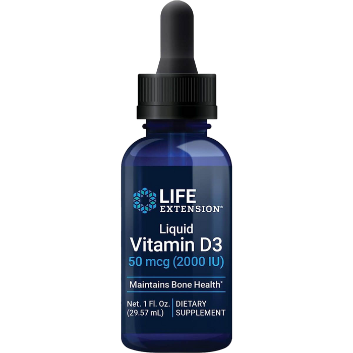 Life Extension Flüssiges Vitamin D3, 50mcg – 29 ml.