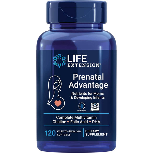 Life Extension Prenatal Advantage 120 easy-to-swallow Softgels | Premium Supplements at MYSUPPLEMENTSHOP