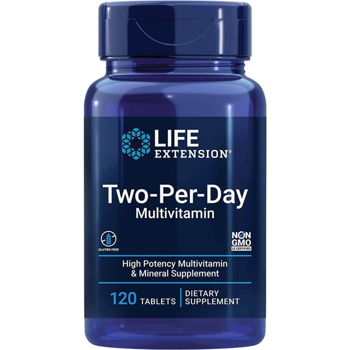 Life Extension Two-Per-Day Multivitamin 120 Tablets - Vitamins & Minerals at MySupplementShop by Life Extension